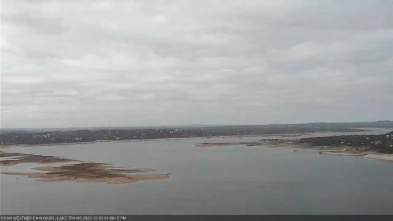 Lake Travis webcam, December 3, 2022 1:00 PM CT