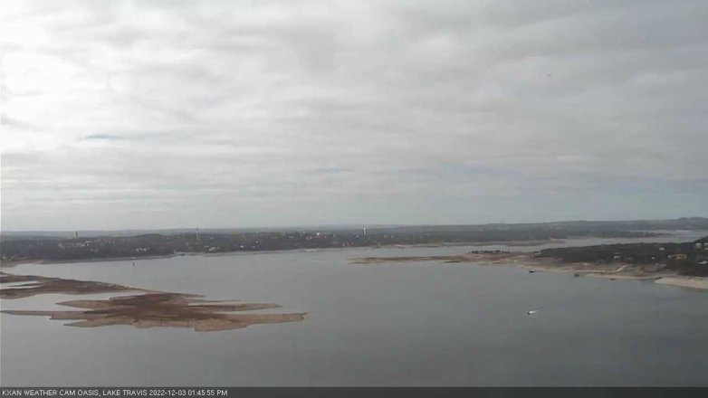 Lake Travis webcam, December 3, 2022 1:45 PM CT