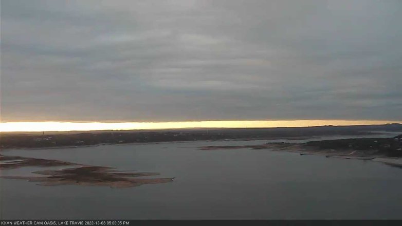 Lake Travis webcam, December 3, 2022 5:00 PM CT