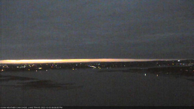 Lake Travis webcam, December 3, 2022 6:00 PM CT