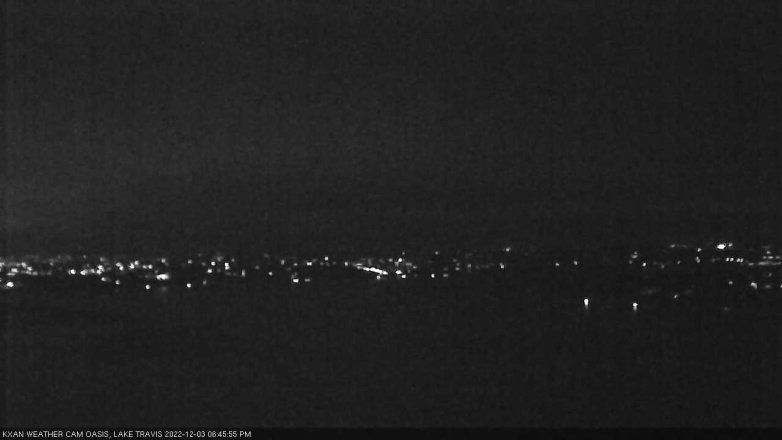 Lake Travis webcam, December 3, 2022 6:45 PM CT