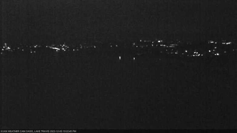 Lake Travis webcam, December 3, 2022 10:25 PM CT