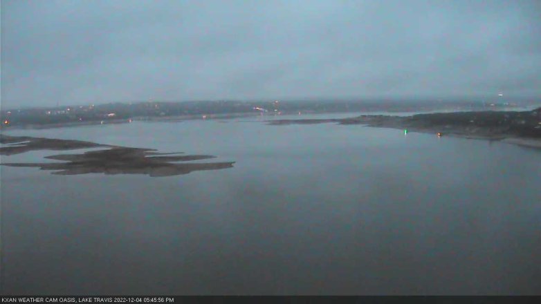 Lake Travis webcam, December 4, 2022 5:45 PM CT
