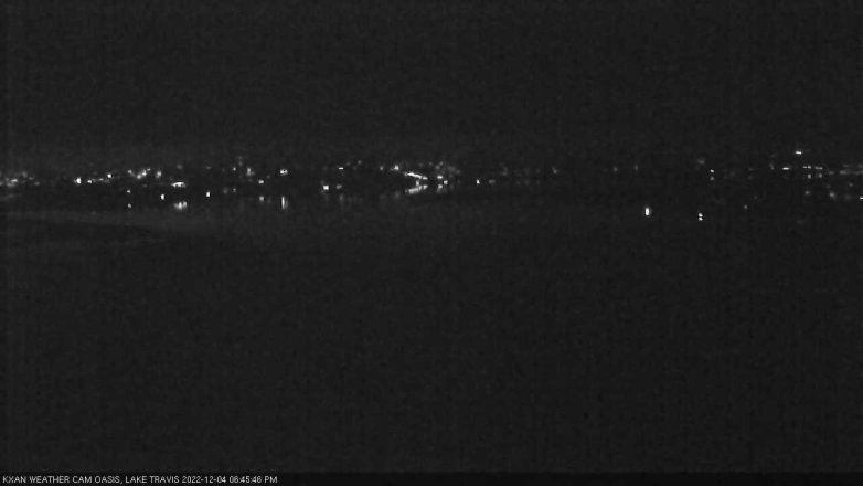 Lake Travis webcam, December 4, 2022 6:45 PM CT