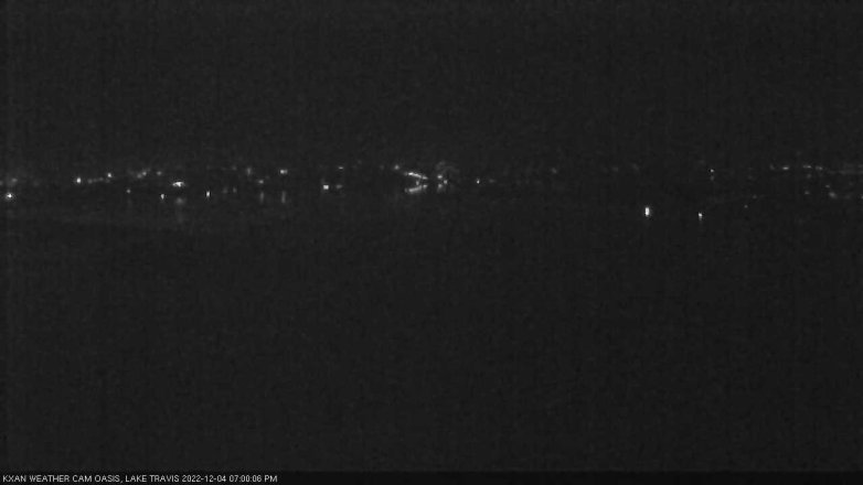 Lake Travis webcam, December 4, 2022 7:00 PM CT