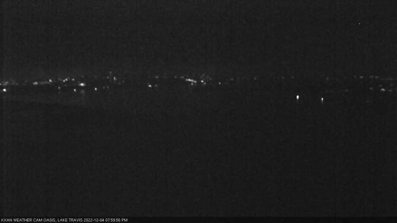 Lake Travis webcam, December 4, 2022 8:00 PM CT