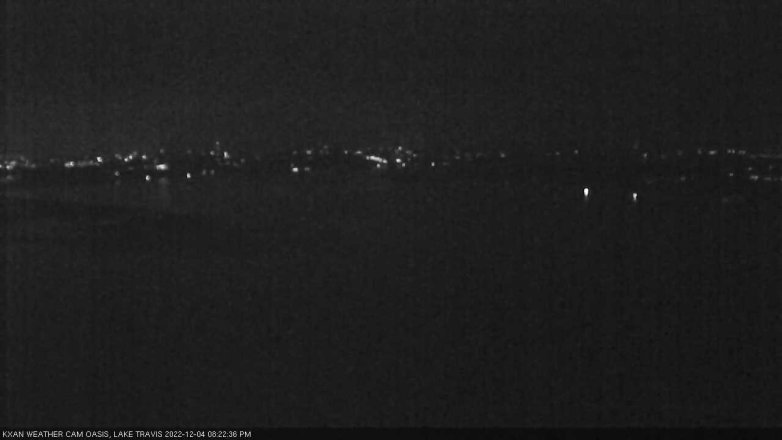 Lake Travis webcam, December 4, 2022 8:25 PM CT