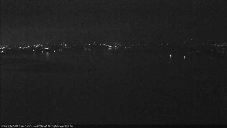 Lake Travis webcam, December 4, 2022 8:45 PM CT