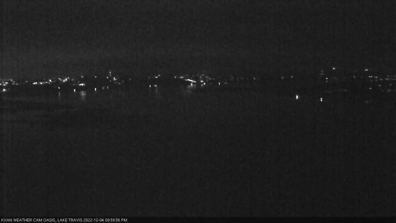 Lake Travis webcam, December 4, 2022 10:00 PM CT