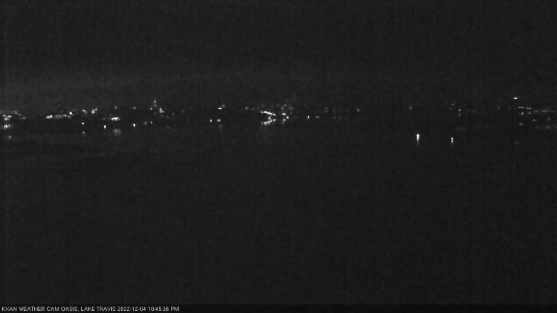 Lake Travis webcam, December 4, 2022 10:45 PM CT
