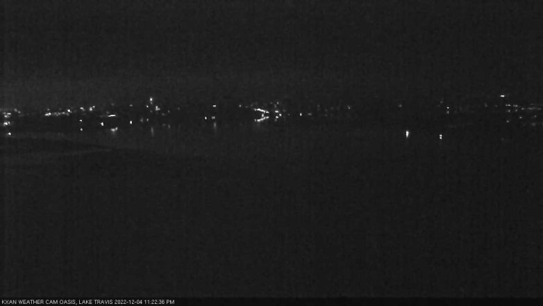 Lake Travis webcam, December 4, 2022 11:25 PM CT