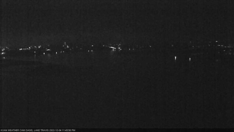Lake Travis webcam, December 4, 2022 11:45 PM CT