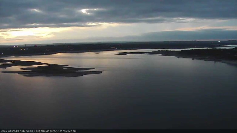 Lake Travis webcam, December 5, 2022 5:45 PM CT