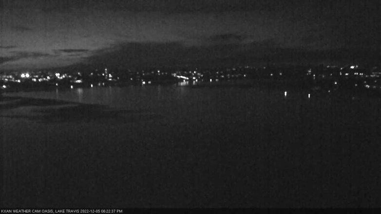 Lake Travis webcam, December 5, 2022 6:25 PM CT