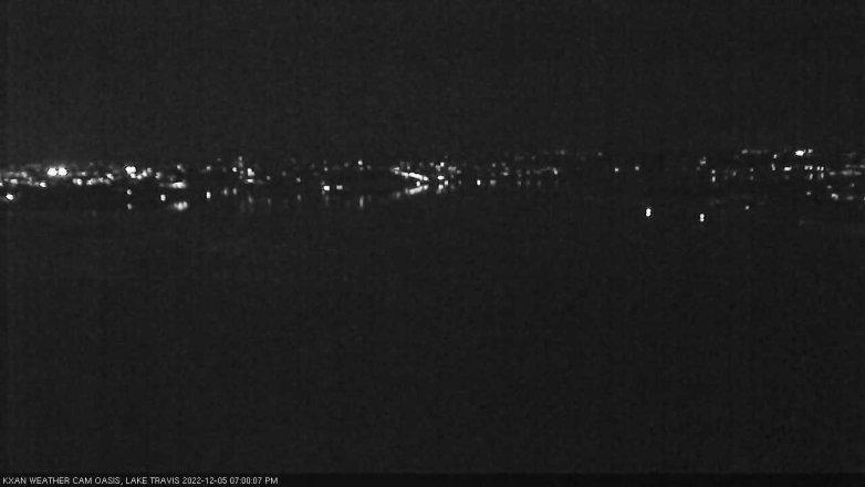 Lake Travis webcam, December 5, 2022 7:00 PM CT