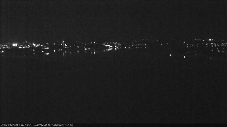 Lake Travis webcam, December 5, 2022 7:25 PM CT