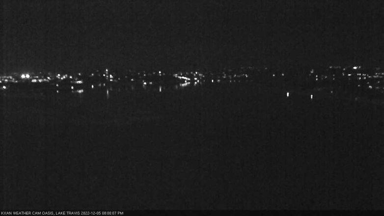 Lake Travis webcam, December 5, 2022 8:00 PM CT