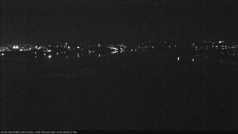 Lake Travis webcam, December 5, 2022 8:45 PM CT