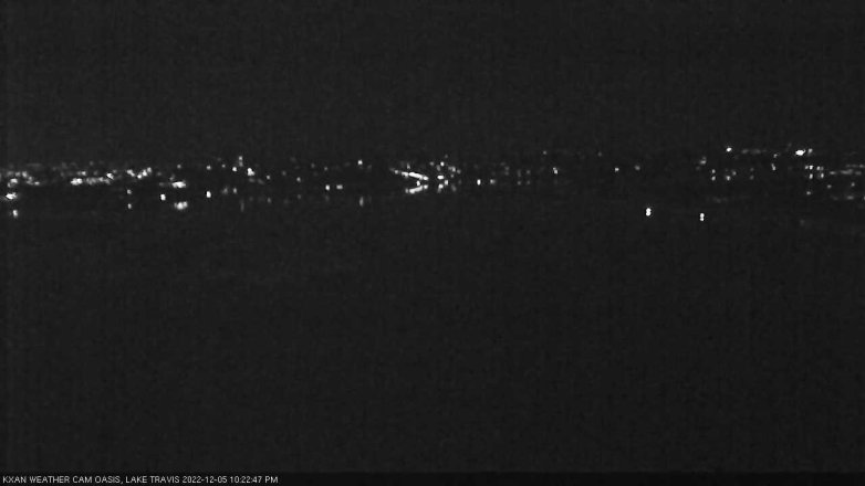 Lake Travis webcam, December 5, 2022 10:25 PM CT