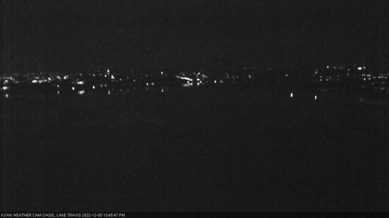 Lake Travis webcam, December 5, 2022 10:45 PM CT