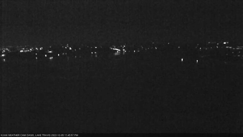 Lake Travis webcam, December 5, 2022 11:45 PM CT