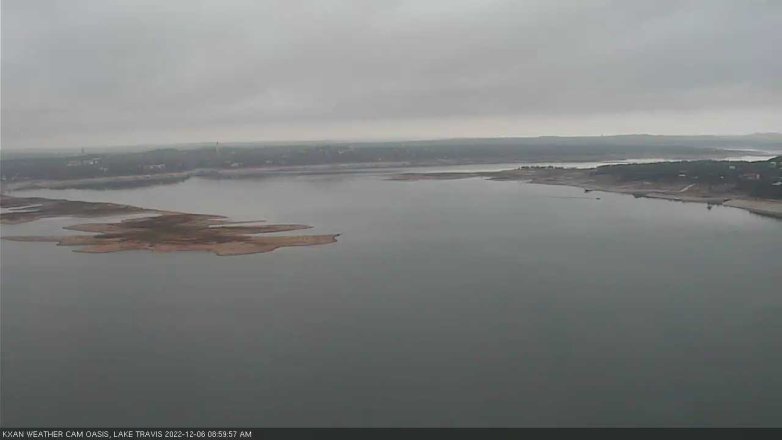 Lake Travis webcam, December 6, 2022 9:00 AM CT