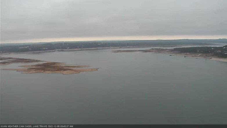 Lake Travis webcam, December 6, 2022 9:45 AM CT
