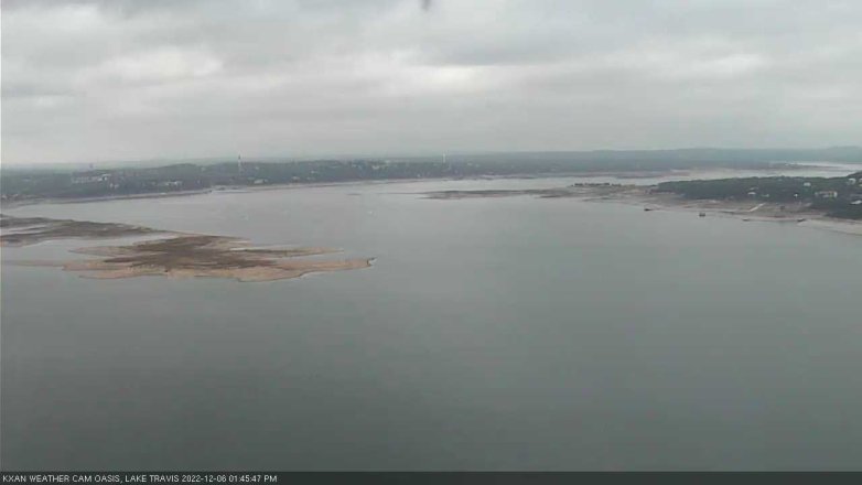 Lake Travis webcam, December 6, 2022 1:45 PM CT
