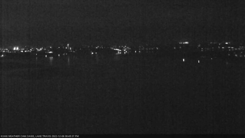 Lake Travis webcam, December 6, 2022 6:45 PM CT