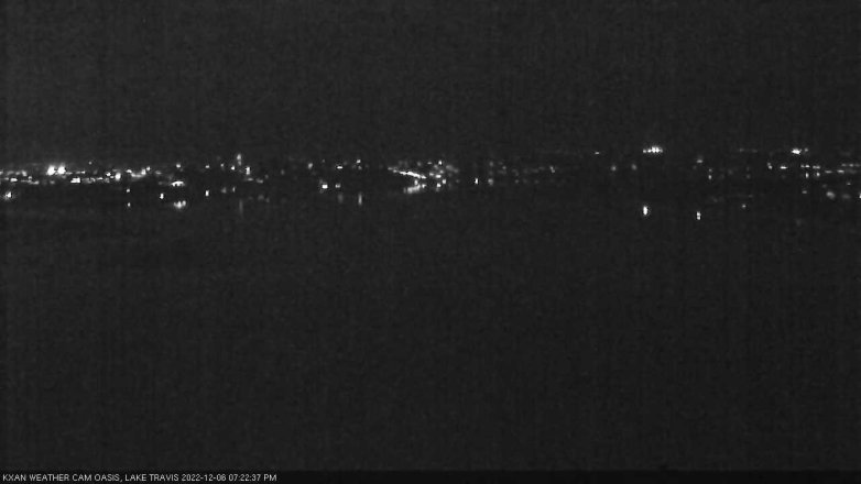 Lake Travis webcam, December 6, 2022 7:25 PM CT