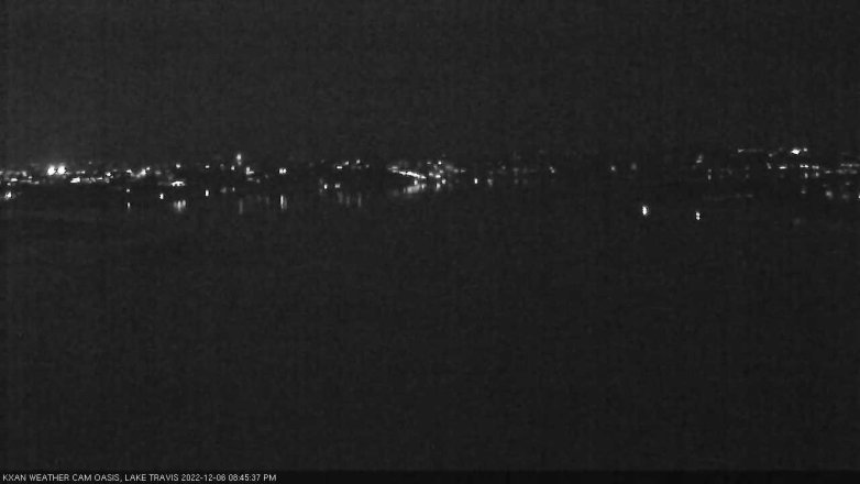 Lake Travis webcam, December 6, 2022 8:45 PM CT