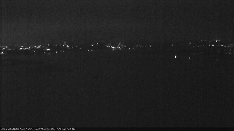 Lake Travis webcam, December 6, 2022 10:25 PM CT