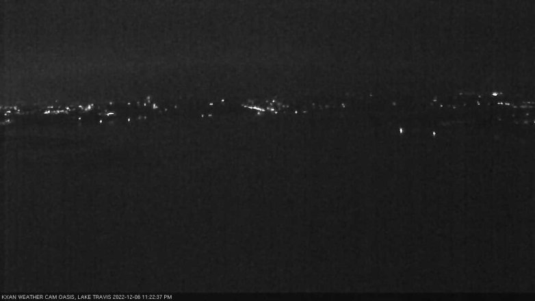 Lake Travis webcam, December 6, 2022 11:25 PM CT