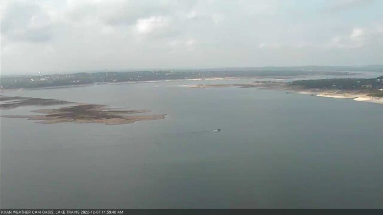 Lake Travis webcam, December 7, 2022 12:00 PM CT