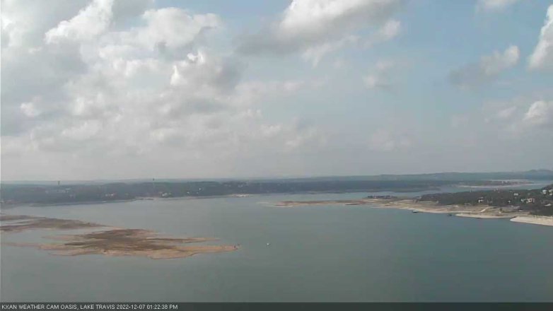 Lake Travis webcam, December 7, 2022 1:25 PM CT