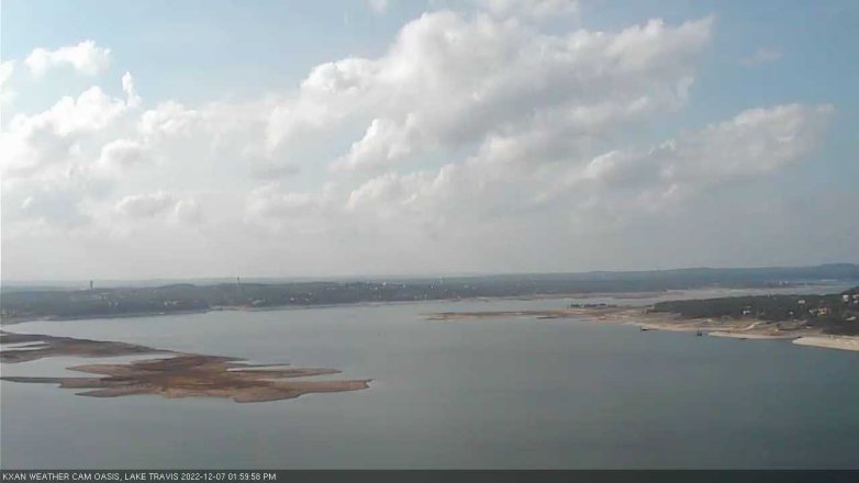 Lake Travis webcam, December 7, 2022 2:00 PM CT