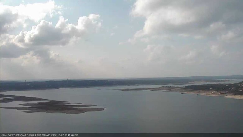 Lake Travis webcam, December 7, 2022 2:45 PM CT