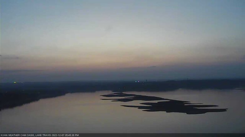 Lake Travis webcam, December 7, 2022 5:45 PM CT