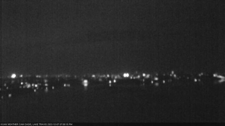 Lake Travis webcam, December 7, 2022 7:00 PM CT