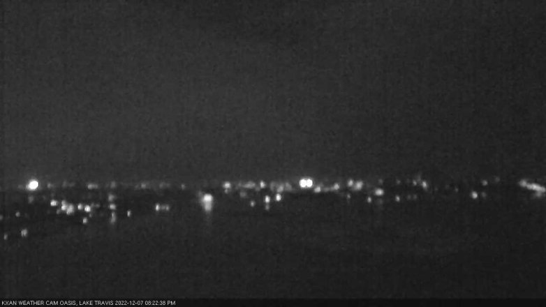 Lake Travis webcam, December 7, 2022 8:25 PM CT