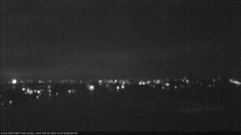 Lake Travis webcam, December 7, 2022 9:45 PM CT