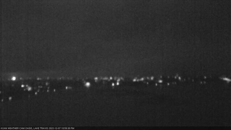 Lake Travis webcam, December 7, 2022 11:00 PM CT