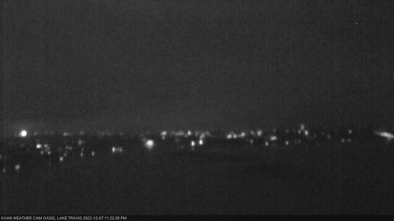 Lake Travis webcam, December 7, 2022 11:25 PM CT