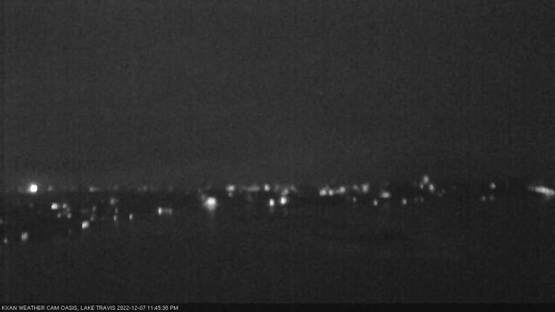 Lake Travis webcam, December 7, 2022 11:45 PM CT