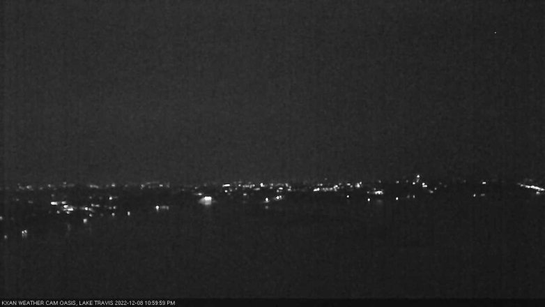 Lake Travis webcam, December 8, 2022 11:00 PM CT
