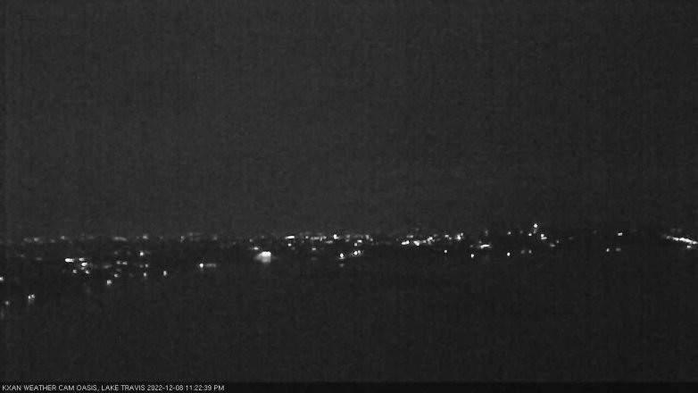 Lake Travis webcam, December 8, 2022 11:25 PM CT