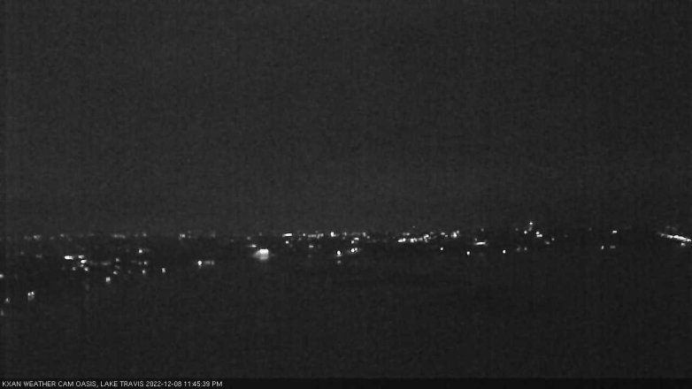 Lake Travis webcam, December 8, 2022 11:45 PM CT