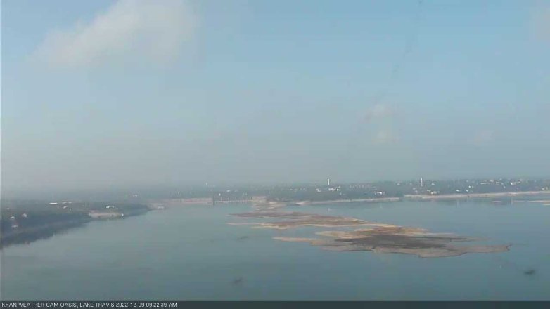 Lake Travis webcam, December 9, 2022 9:25 AM CT
