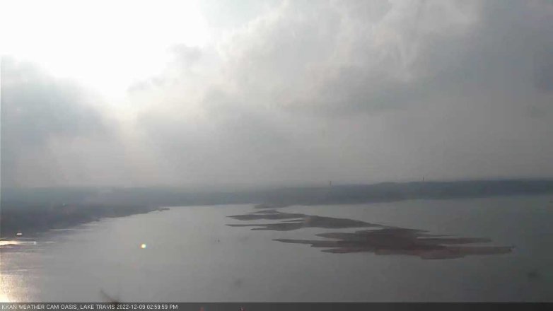 Lake Travis webcam, December 9, 2022 3:00 PM CT