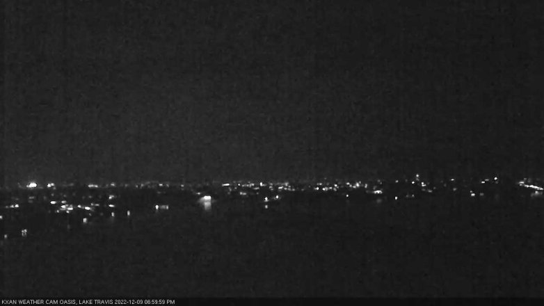 Lake Travis webcam, December 9, 2022 7:00 PM CT